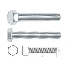 Болт М16х80 мм шестигр., цинк, кл.пр. 5.8, РМЗ (25 кг упак) (STARFIX)