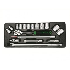 Набор-сет головок 1/2" 18пр. 434х176мм TOPTUL (GCAT1801)