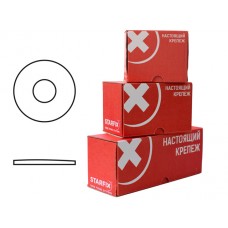 Шайба М24 плоская увеличенная, цинк, DIN 9021 (20 шт в карт. уп.) STARFIX