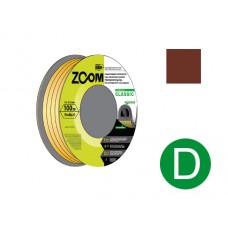 Уплотнитель "D" коричневый 100м  ZOOM CLASSIC