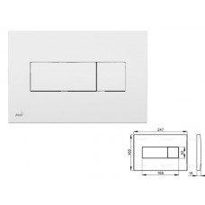 Кнопка управления для систем инсталляций (белая), Alcaplast (Кнопка для инсталляции Alcaplast)