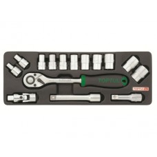 Набор-сет головок 1/2" 8-24мм 6гр. 15предм. TOPTUL (GCAT1502)