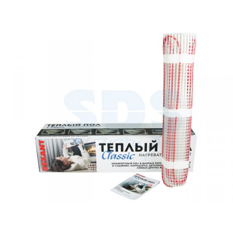 Теплый пол (нагрев. мат)  Classic RNX -4,0-600 (4,0м2; 0,5х8,0м; 600Вт) REXANT (Теплый пол REXANT Classic RNX -4,0-600 (площадь 4,0 м2 (0,5 х 8,0 м)),