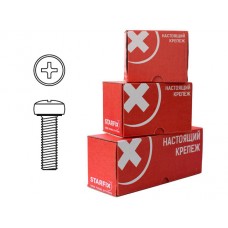 Винт М4х80 мм полусф. головка, цинк, кл.пр. 5.8, DIN 7985 (100 шт в карт. уп.) STARFIX