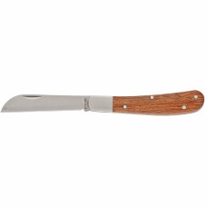 Нож садовый, 173 мм, складной, прямое лезвие, деревянная рукоятка. PALISAD