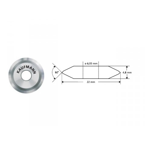 Режущий эл-т для плиткореза 22мм ПРОФИ (KAUFMANN)