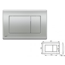 Кнопка для инсталляции (хром-матовая), Alcaplast (Кнопка для инсталляции Alcaplast)