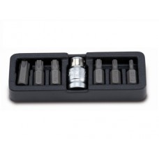 Набор бит "TORX" 1/2" Т25-Т55 + переходник 1/2" 7пр. TOPTUL (GAAT0705)