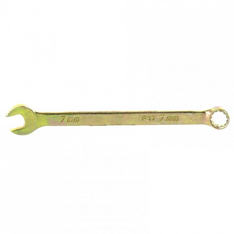 Ключ комбинированный, 7 мм, желтый цинк. СИБРТЕХ