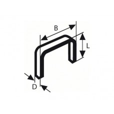 Скобы 12 мм тип 53 ( 1000 шт.) BOSCH