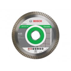 Алмазный круг 125х22 мм по керамике Turbo BEST FOR CERAMIC EXTRA-CLEAN BOSCH (сухая резка)