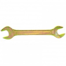 Ключ рожковый, 14 х 15 мм, желтый цинк. СИБРТЕХ