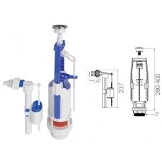 Арматура для смывного бачка универсальная с клапаном боковой подачи, NOVA