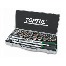 Набор головок 1/2" 8-32мм 6гр. 43пр. метал.кейс PROLINE TOPTUL (GCAD4303)