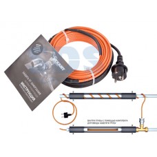 Греющий саморегулир. кабель в трубу 10HTM2-CT (4м/40Вт) (комплект) REXANT (Греющий саморегулирующийся кабель (комплект в трубу) 10HTM2-CT ( 4м/40Вт) R