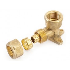 Колено 16(2,0)х1/2" вн. для трубы PEX с креплением General Fittings