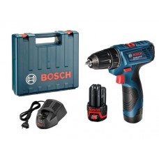 Аккум. дрель-шуруповерт BOSCH GSR 120-LI в чем. (12.0 В, 2 акк., 1.5 А/ч Li-Ion, 2 скор., 30 Нм, шурупы до 7 мм)