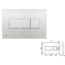 Кнопка управления для систем инсталляций (хром-глянцевая), Alcaplast (Кнопка для инсталляции Alcaplast)