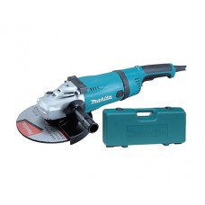 Двуручная углошлифмашина MAKITA GA 9030 SFK 01 в чем. (2400 Вт, диск 230х22 мм, вибро, плавный пуск, без регул. об.)