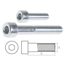 Винт М10х30 мм с внутр. шестигр., цинк, DIN 912 (30 шт в карт. уп.) STARFIX