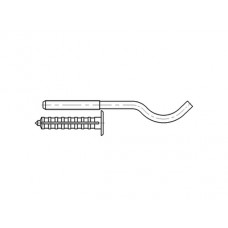 Кронштейн анкерный с дюбелем для алюминиевых радиаторов К 6.7.18 Ф (упаковка 100 шт) (Сантехкреп)