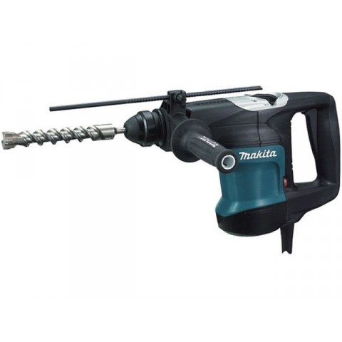 Перфоратор MAKITA HR 3200 C в чем. (850 Вт, 5.5 Дж, 3 реж., патрон SDS-plus, вес 4.4 кг)